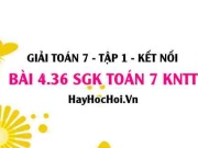 Bài 4.36 SGK Toán 7 tập 1 Kết nối tri thức